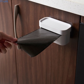 【TTLIFE】Wall-mounted Garbage Bag Storage Box Multifunctional Toilet Rack Plastic Garbage Bag Storage Box