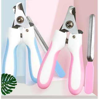 Deemar กรรไกรตัดเล็บแมว กรรไกรตัดเล็บสุนัข  Pet Nail Clipper ที่ตัดเล็บสุนัข-แมว +ที่ตะไบ S(5027+A2). L(5026+A)