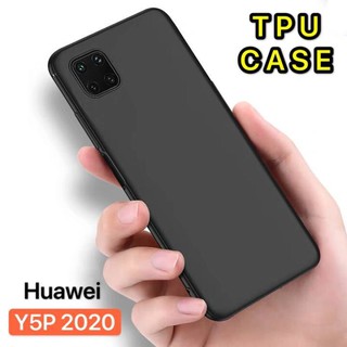 [ส่งจากไทย] Case Huawei Y5P 2020 เคสโทรศัพท์หัวเว่ย เคสนิ่ม TPU เคสนิ่มซิลิโคน TPU CASE เคส Huawei Y5P 2020 เคสสีดํา สวย