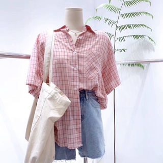 เสื้อเชิ้ตลายสก็อตผ้าคอตตอน COMFY COTTON CHECKERED SHIRTS