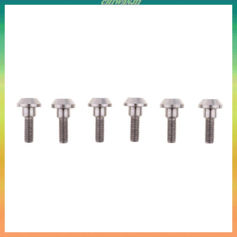 [CHIWANJI1] 6 ชิ้น M6 x 20 มิลลิเมตร Ti ดิสก์เบรกโรเตอร์สลักเกลียวสําหรับ R1 R6