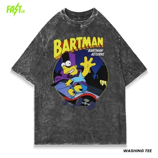 เสื้อยืดพิมพ์ลายแฟชั่น เสื้อยืด ขนาดใหญ่ พิมพ์ลาย Bartman Returns สไตล์วินเทจ