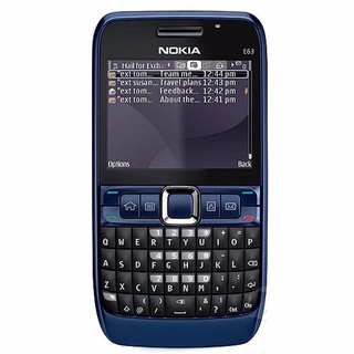 โทรศัพท์มือถือโนเกียปุ่มกด NOKIA E63  (สีน้ำเงิน) 3G/4G รุ่นใหม่ 2020