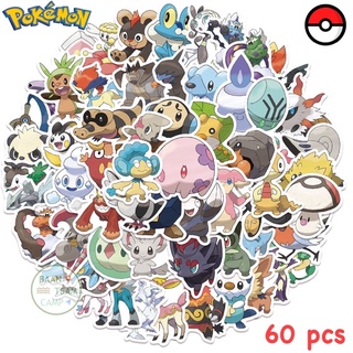 สติ๊กเกอร์ Pokémon 190 โปเกมอน 60ชิ้น โปเกม่อน Pokemon pikachu โปรเกมอน go ปิกกาจู พิคาชู ปี ปีก กา จู โก โป เก มอน ม่อน