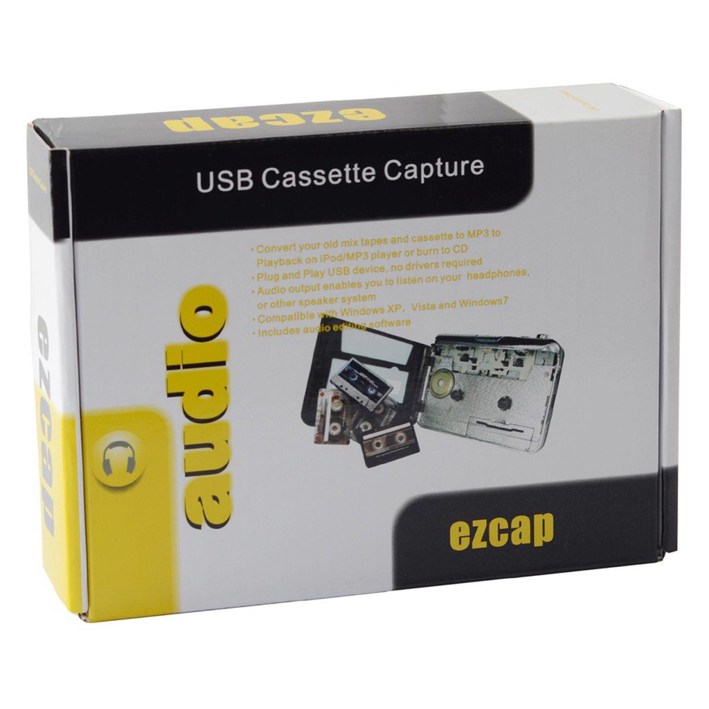 Ezcap 218 USB Cassette to MP3 Converter Capture Audio Player ASMA