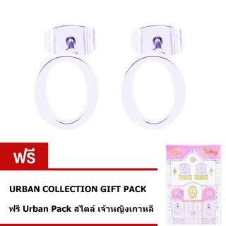 Tips Gallery Princess Collection ต่างหู STAINLESS STEEL 316L สตัด  รุ่น  Minimalist O TES-SEL332UR