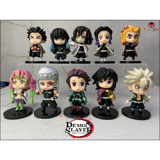 โมเดล ดาบพิฆาตอสูร kimetsu no yaiba Demon slayer figure ชุดเสาหลัก 10 ตัว (ขายยกเซ็ท 10ตัว) ตัวใหญ่งานดี ขยับแขนขาได้