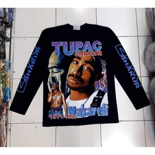 เสื้อแขนยาว TUPAC สายฟ้า งานดีผ้าดี สกรีนสุด ๆ เท่ห์ๆ โดนๆ มาราคาถูกๆ ป้ายห้อย The Roxx Power / Plus งานไทยส่งออกนอก