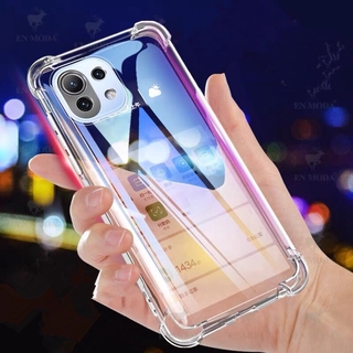 Xiaomi Mi 11 Mi 11 Lite เคส Phone Case Shockproof Protection Casing Xiaomi Mi 11 Lite เคสโทรศัพท Transparent Anti-fall TPU Soft Cover