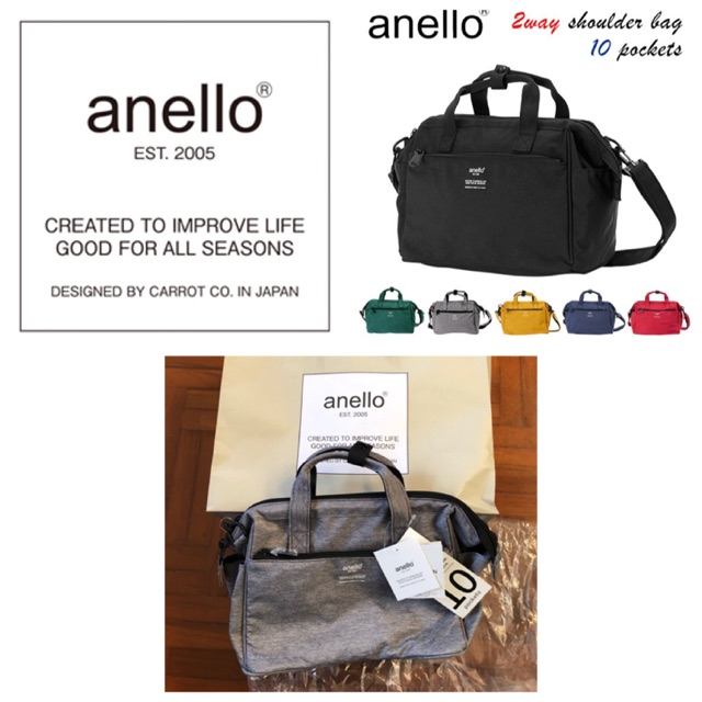 Anello 2 way shoulder bag 10 pockets ใหม่ป้ายห้อย