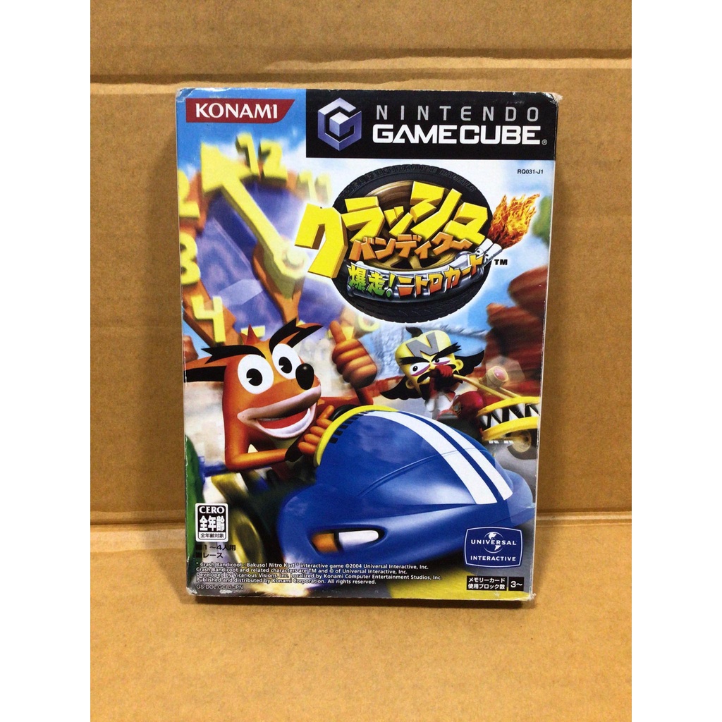 แผ่นแท้ [GC] [0111] Crash Bandicoot: Bakuso! Nitro Kart (DOL-P-GC8J) Gamecube Game Cube