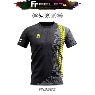 Felet RN-3583 เสื้อเชิ้ตแบดมินตัน กราฟฟิค สําหรับผู้ชาย และผู้หญิง