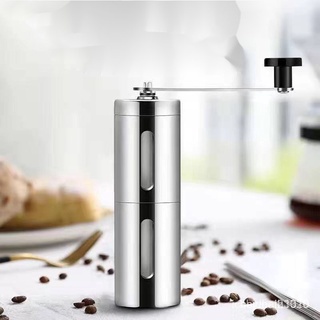 😊เครื่องบดกาแฟมือสแตนเลส อุปกรณ์บดแตนเลส สำหรับเมล็ดบดกาแฟส Stainless steel hand coffee grinder Simpler GC81