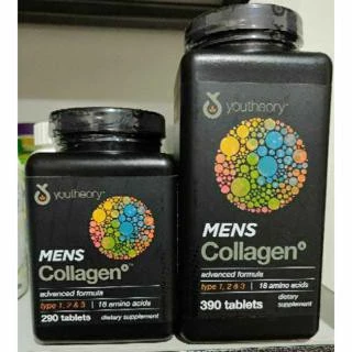 Youtheory collagen Menกระปุกดำสำหรับผู้ชาย 390 เม็ด (Exp.02/28)