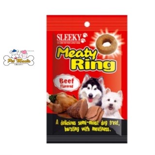 SLEEKY Meaty Ring มีตตี้ริง ขนาด 70 กรัม รสเนื้อ