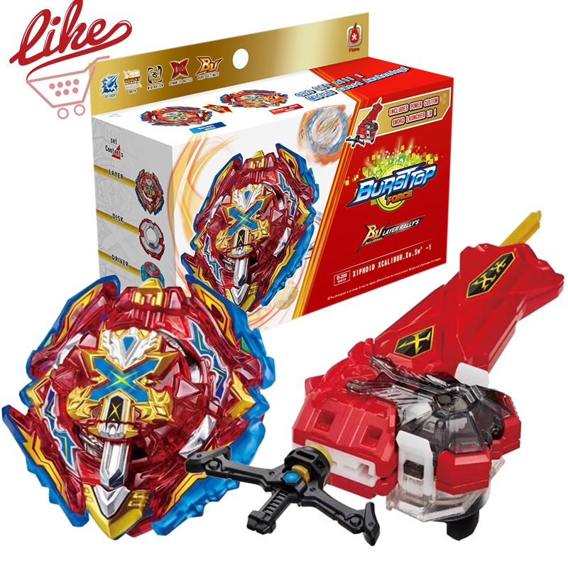 Beyblade Burst BU B-200 Xiphoid Xcalibur พร้อมกล่องเปิดชุดสําหรับของเล่นเด็กเด็กวันเกิด