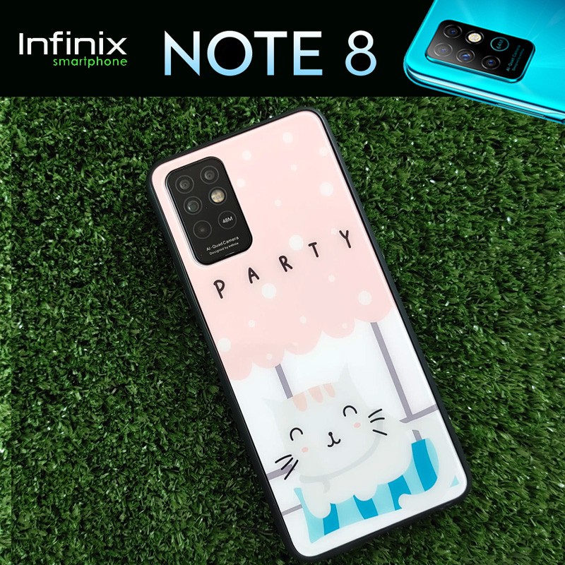 เคส ขอบยาง ลาย น้องแมวสุดน่ารัก สำหรับ Infinix Note 8 #8