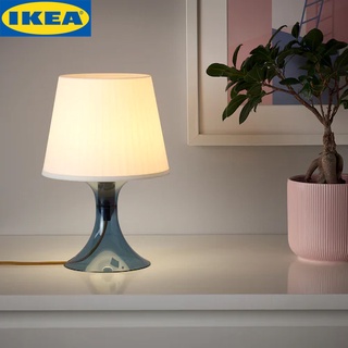 IKEA LAMPAN ลัมปั้น โคมไฟตั้งโต๊ะ, มี 3 สี ขาว เทา น้ำเงิน ขนาด 29 ซม.หลอดไฟแยกจำหน่าย แนะนำให้ใช้หลอด LED E14