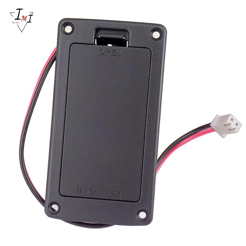 9V Flat Mount Guitar Active Pickup Battery Cover Hold Box Battery Storage Case for Electric Guitar Bass Accessory