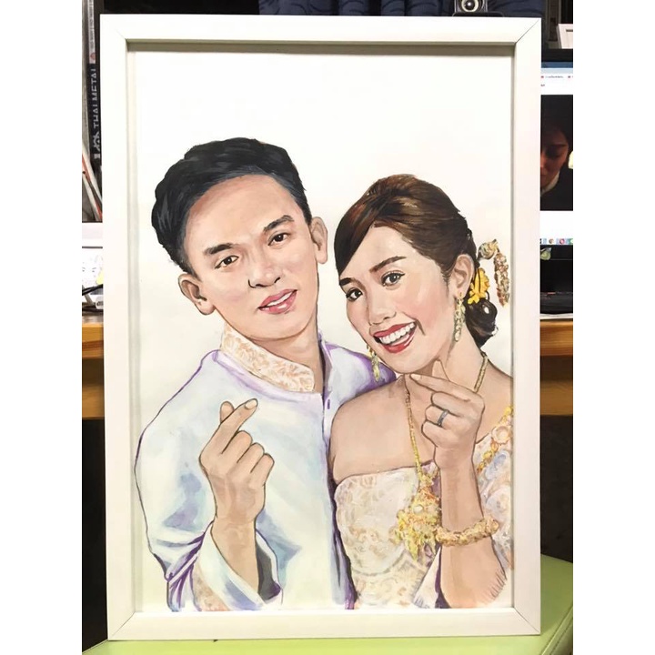 รับ วาดภาพเหมือนสีอะคริลิค วาดมือ ศิลปะ รูปที่ 7