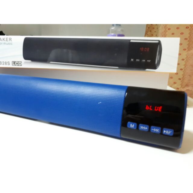 ปกติ990฿ / ลำโพงบลูทูธ B28S LCD (Mini Sound Bar Bluetooth Speaker)