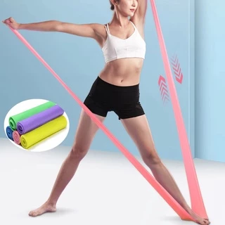 ยางยืดออกกำลังกาย Elastic Band ยางยืดพิลาทิส ยางยืดโยคะ ยาว 150/200 cm ฟิตเนสโยคะ พิลิทิส