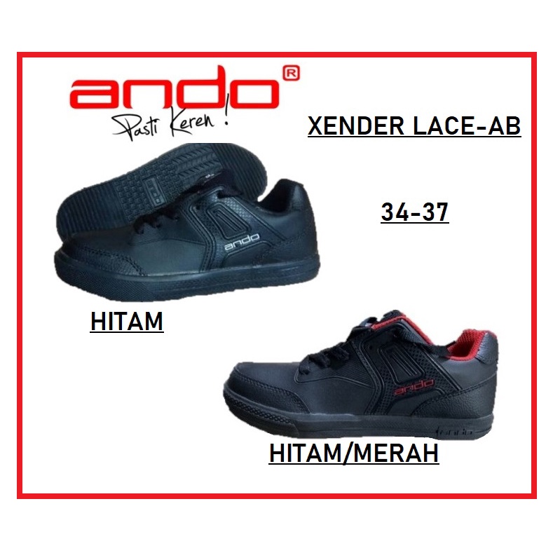 Ando Xender-Lace รองเท้านักเรียนสําหรับเด็กกลาง