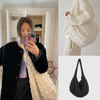 กระเป๋าสะพายข้าง จุของได้เยอะ ลายก้อนเมฆ Blackpink Jennie สไตล์เกาหลี สําหรับผู้ชาย และผู้หญิง