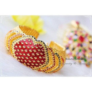 Gold Bangle สร้อยข้อมือทองงานลงยางานสวยมากกกกก