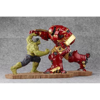 [ส่งฟรี] Hulk Buster Vs Hulk งาน Resin งานดีละเอียดสุด ๆ สูง 33cm ฮัคบัตหนัก 3.3 กิโล ฮัคเขียวหนัก 1.5 กิโล