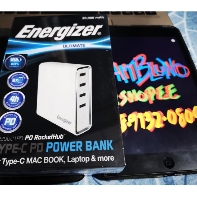 Energizer Power Bank. 20000mAh