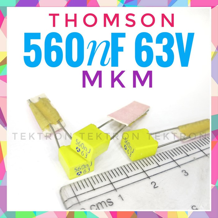 Tomson 560nF 63V MKM ตัวเก็บประจุโพลีเอสเตอร์แบบโลหะ 564 0.56uF