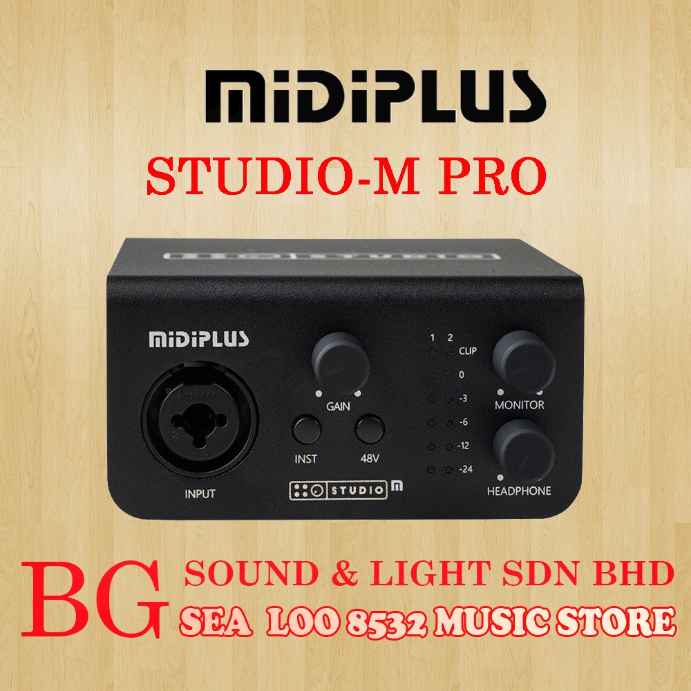 MIDIPLUS STUDIO M PRO USB AUDIO INTERFACE
