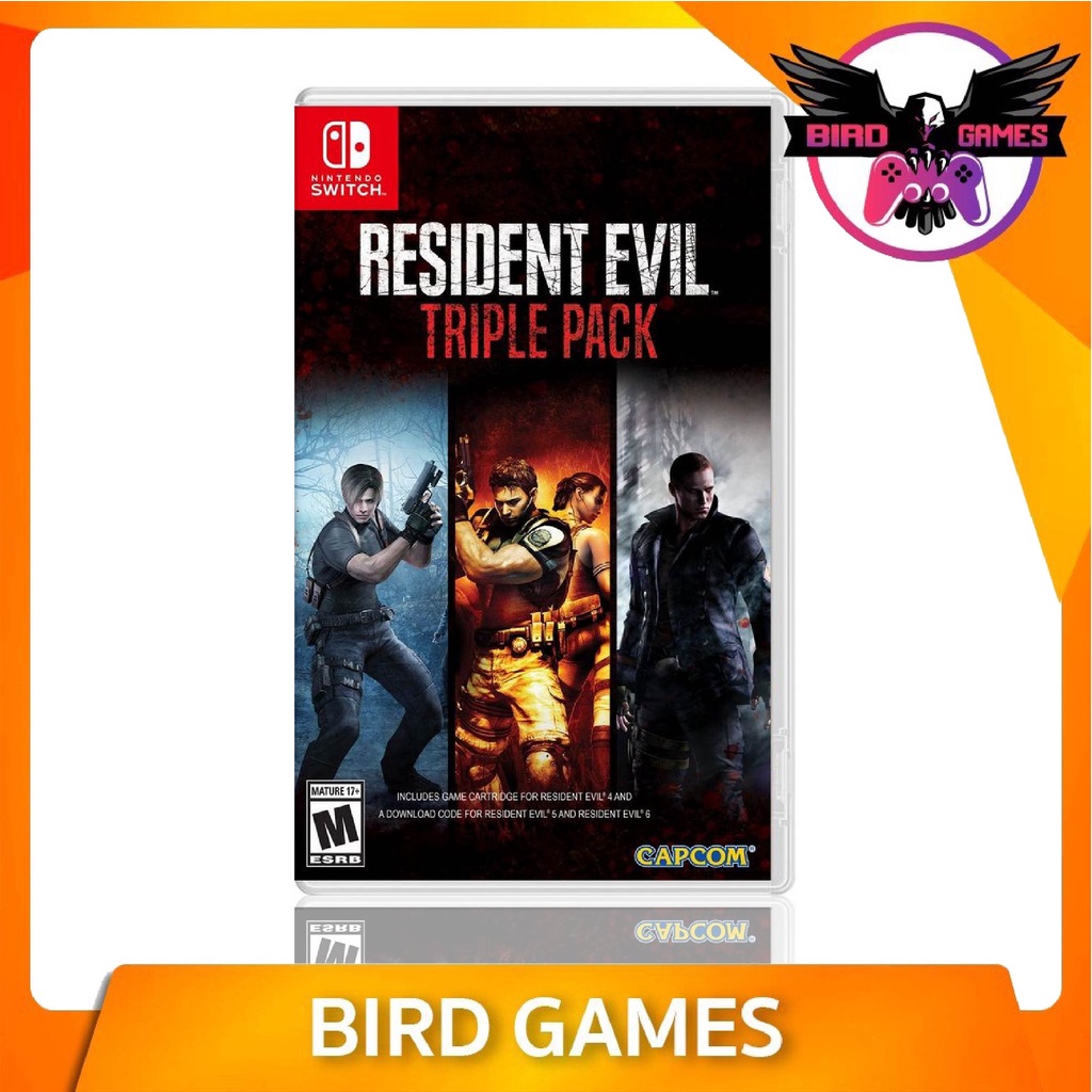 Nintendo Switch : Resident Evil Triple Pack [แผ่นแท้] [มือ1] [Biohazard] [residentevil]