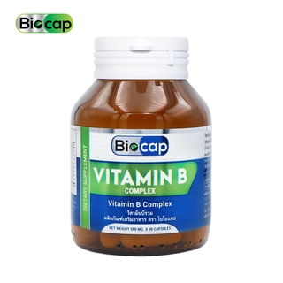 Vitamin B Complex  Biocap x 1 ไบโอแคป Vitamin B1 B2 B3 B5 B6 B7 B9 B12 วิตามิน บี1 บี2 บี3 บี5 บี6 บี7 บี9 บี12