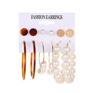 ตุ้มหูแฟชั่น ต่างหูแฟชั่น ตุ้มหูแบบเซ็ท หลากหลายรูปแบบ Women Earring, Fashion Earring