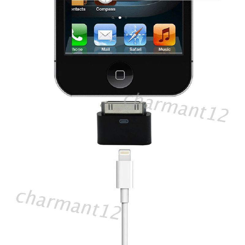 8pin หญิง 30pin ชายอะแดปเตอร์แปลงสําหรับ iPhone4 4S iPad 2 3 iPod Touch 4