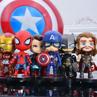 ฟิกเกอร์ Superhero Avengers Action ของเล่นสําหรับเด็ก 6 ชิ้น