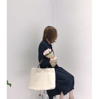 Minimalism Canvas bag กระเป๋าแคนวาส ความจุสูง