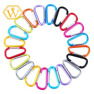 พวงกุญแจล็อค Carabiner D-Ring 20 ชิ้น