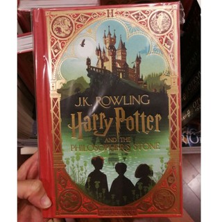 Harry potter book Minalima Edition หนังสือแฮร์รี่พอตเตอร์ ภาคแรก เนื้อหาภาษาอังกฤษ ปกแข็ง *ขอบหนังสือมีตำหนิจากการขนส่ง