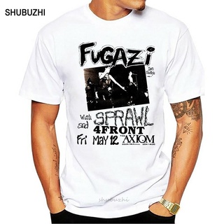 Shubuzhi เสื้อยืดลําลอง แขนสั้น คอกลม เข้ารูป ลาย Fugazi Guy Ian Joe Brendan สําหรับผู้ชาย ไซซ์ L สีขาว