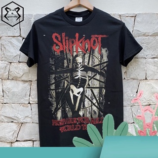 【COD】 เสื้อวง Slipknot ลายหน้า หลัง ลิขสิทธิ์แท้ นำเข้าจาก USA COMING CLUB