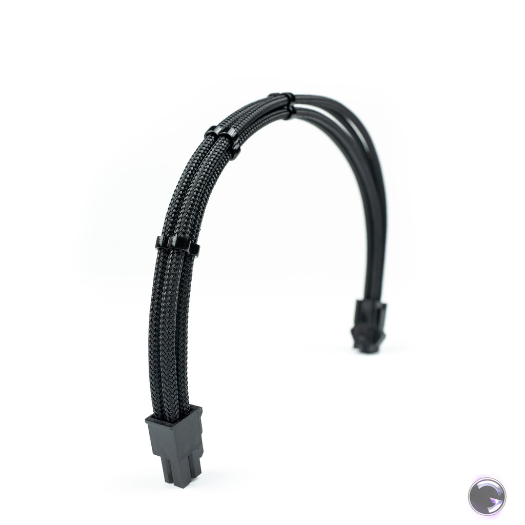 สายถักแต่งคอม [สีคาร์บอนแดง-คาร์บอน-ดำ] [ExtensionSleeveCables] [รับประกัน 1 ปี]