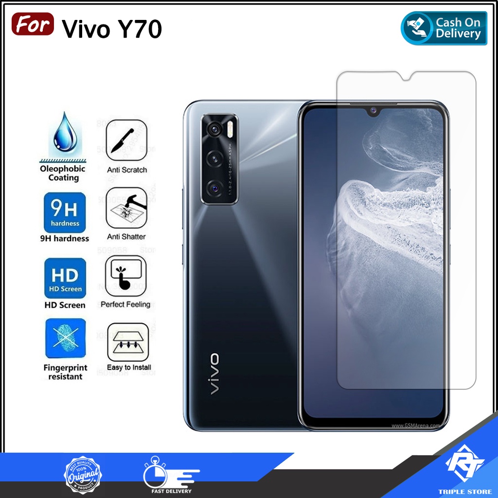 กระจกนิรภัยใสไม่ใช่แบบเต็มหน้าจอ Vivo Y70 Vivo Y70s Vivo Y71 Vivo Y73 Vivo Y73s Vivo Y75 5G