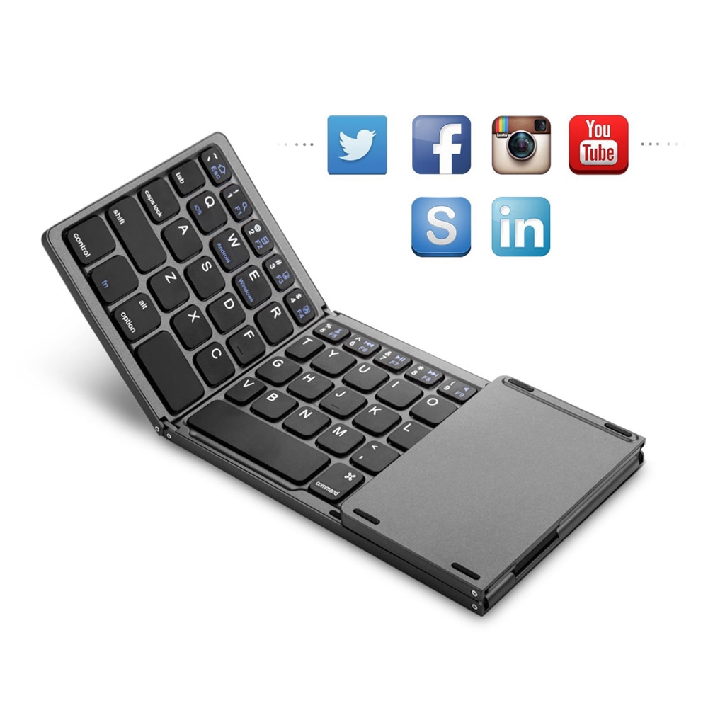 B033 Mini folding keyboard Bluetooth Foldable Wireless ...
