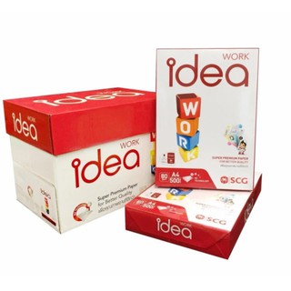 Idea Work กระดาษ A4 80แกรม (5รีม) ไอเดีย เวิร์ค