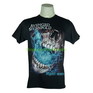 เสื้อวง Avenged Sevenfold เสื้อไซส์ยุโรป อะเว็นจด์เซเวนโฟลด์ A7X PTA1087 เสื้อวงร็อค เมทัล สากล