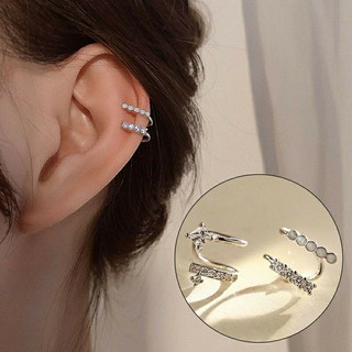 *✧･••• ต่างหูหนีบคริสตัลเซ็ท • Crystal Ear cuff Set