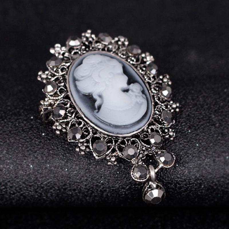 เข็มกลัด pin สไตล์วินเทจ cameo victorian งานแต่งงานสําหรับผู้หญิง